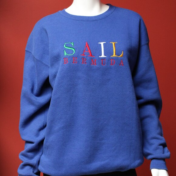 Sail Bermuda Blue Sweater - Picture 1 of 8